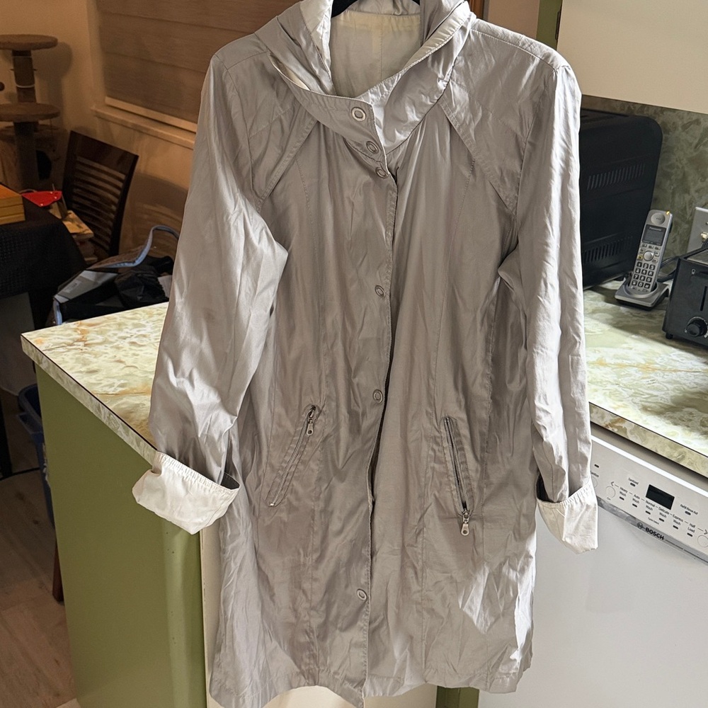 Women's Silver Hooded Jacket